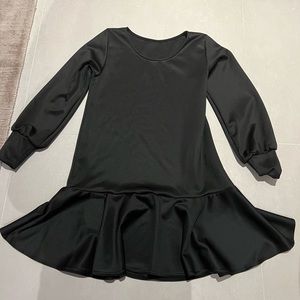 black mini dress